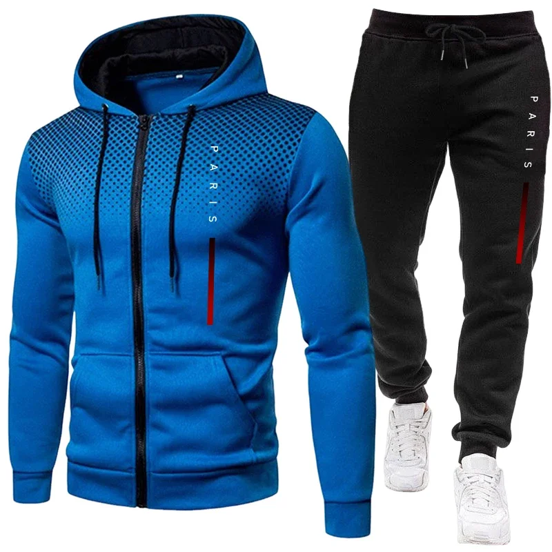 Outdoor Sports Outfit - Осенне-зимний повседневный спортивный костюм с капюшоном
