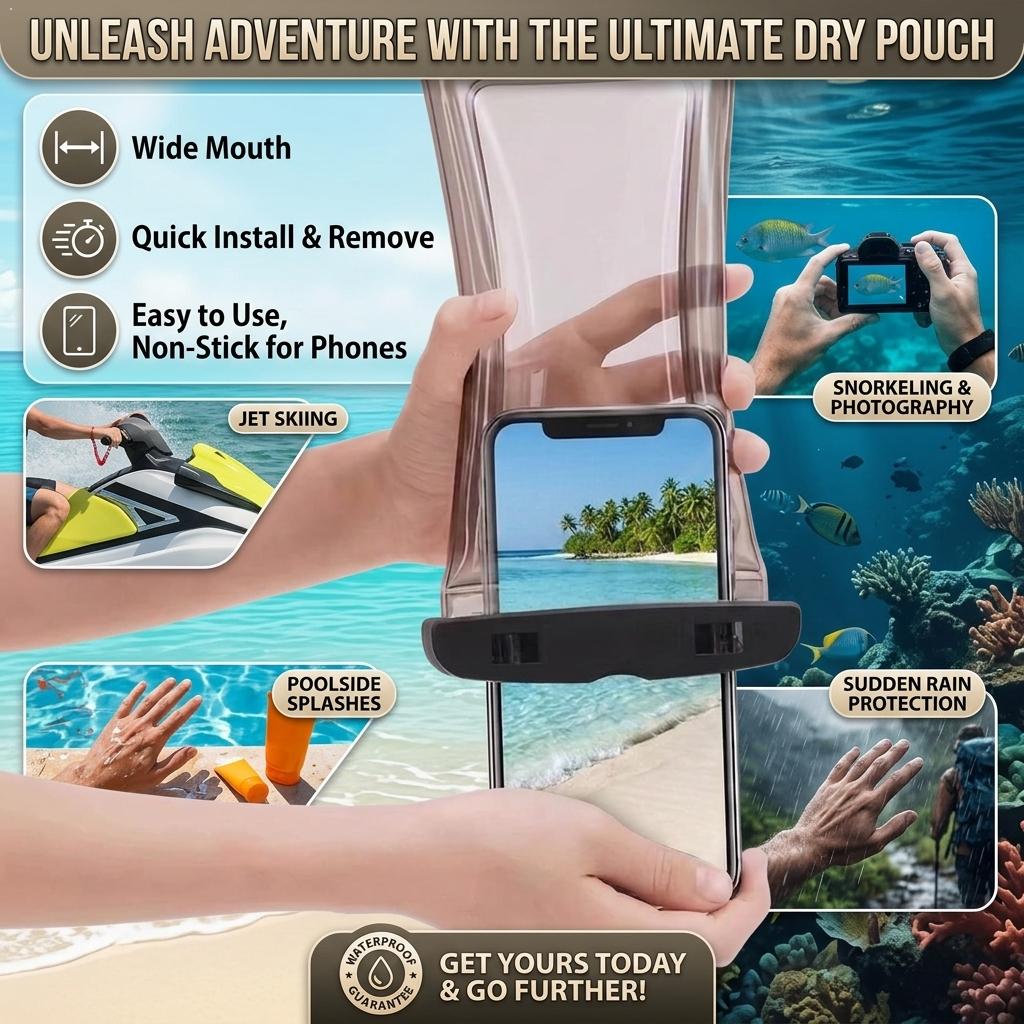 Outdoor Sports Accessories - Прозрачный водонепроницаемый чехол-сумка для телефона для