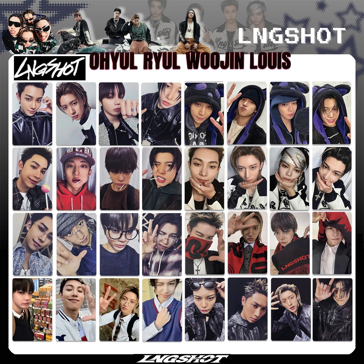 Outdoor Sports Accessories - 40 НОВЫХ карточек KPOP-группы LNGSHOT: SHOT