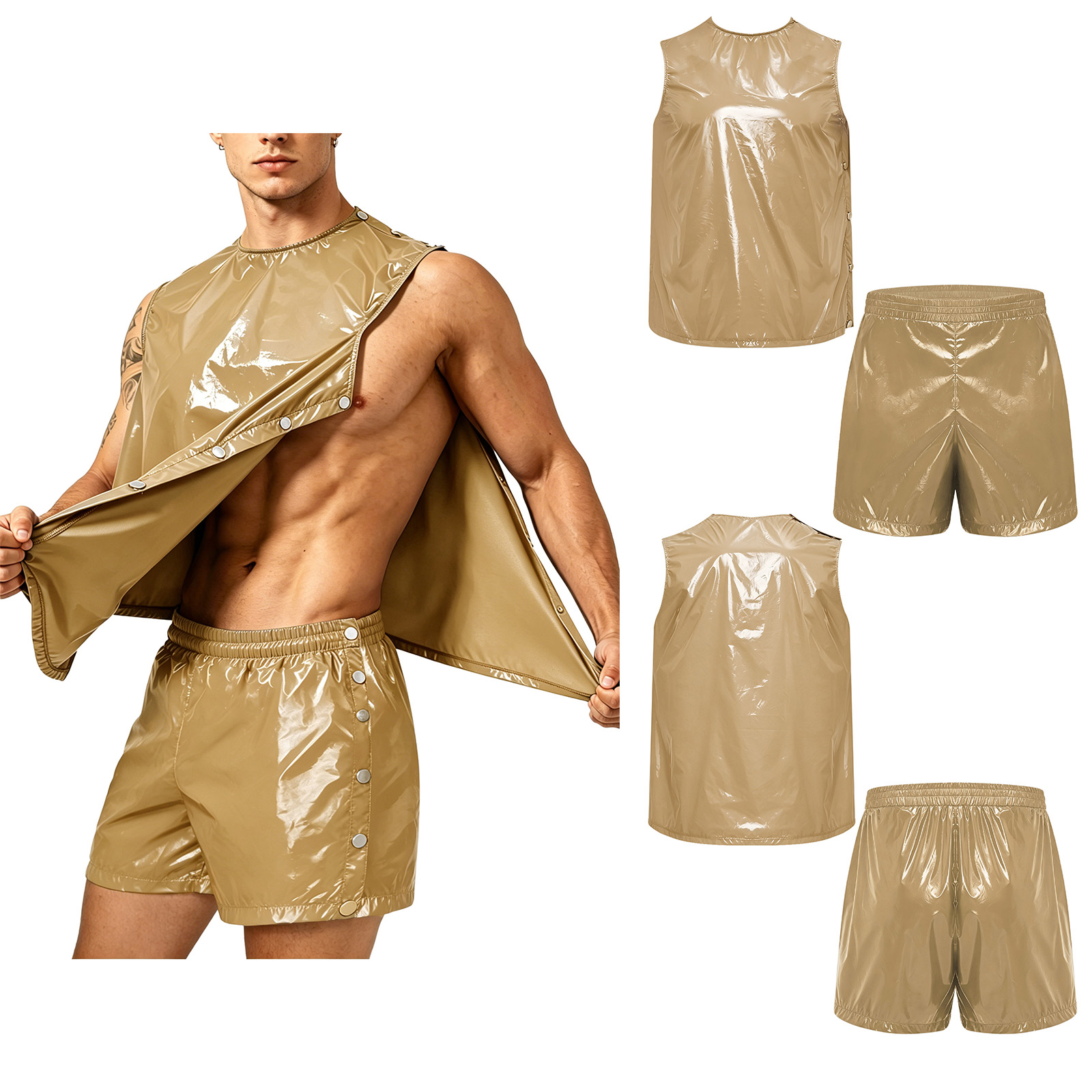 Outdoor Sports Outfit - Мужской адаптивный водонепроницаемый спортивный комплект: майка
